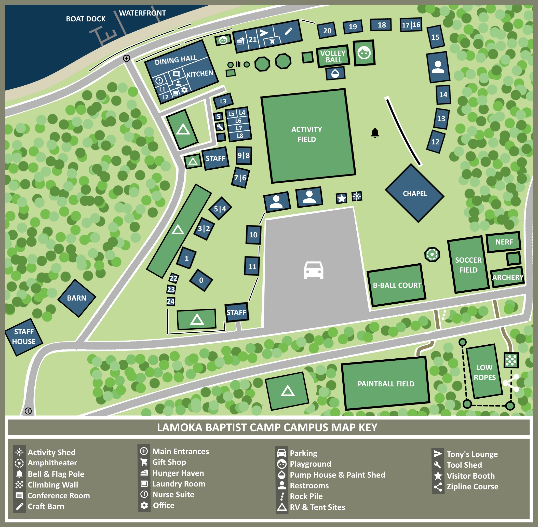 Campus Map – Lamoka Baptist Camp